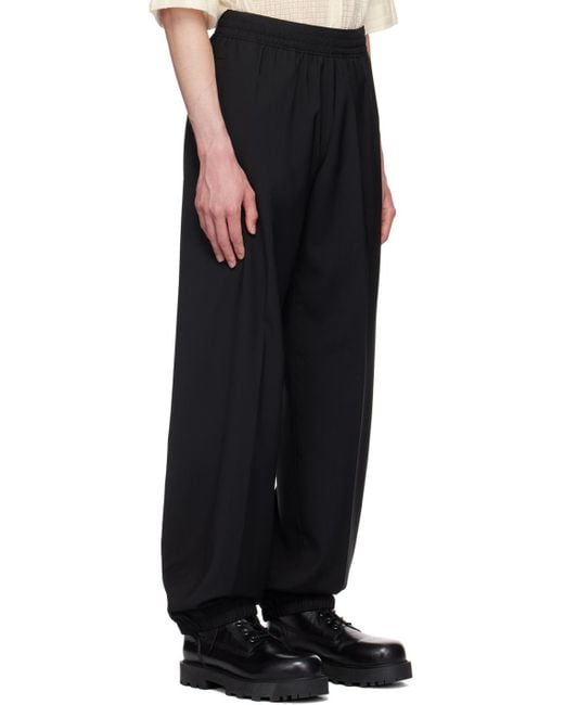Givenchy Black 4G Plaque Jogger Pants for men