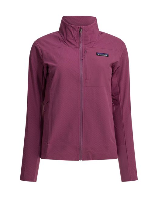 Patagonia Purple Long-Sleeved Zipped Jacket
