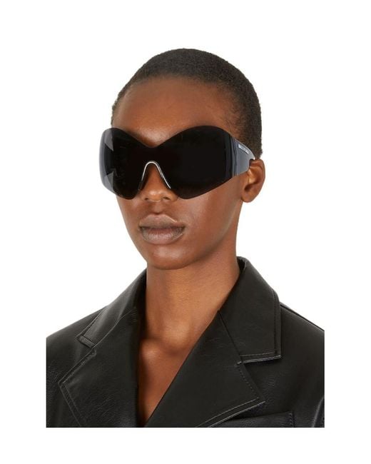 Balenciaga Blue Eyewear Butterfly Frame Sunglasses