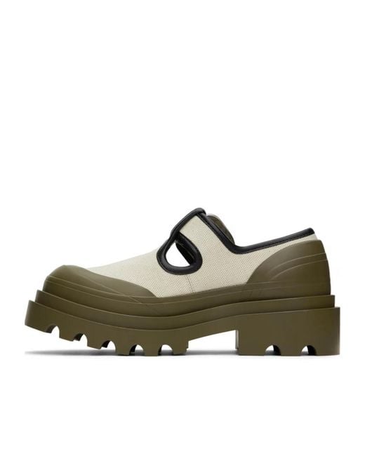 Bottega Veneta Green Trek Mary Jane Casual Shoes for men