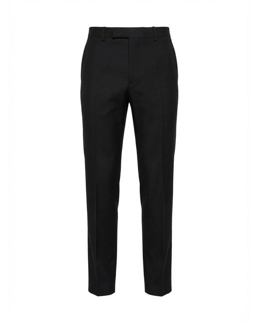 Gucci Black Pleat Detailed Skinny Trousers for men