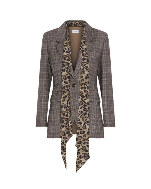 Marella Gray Single-Breasted Blazer