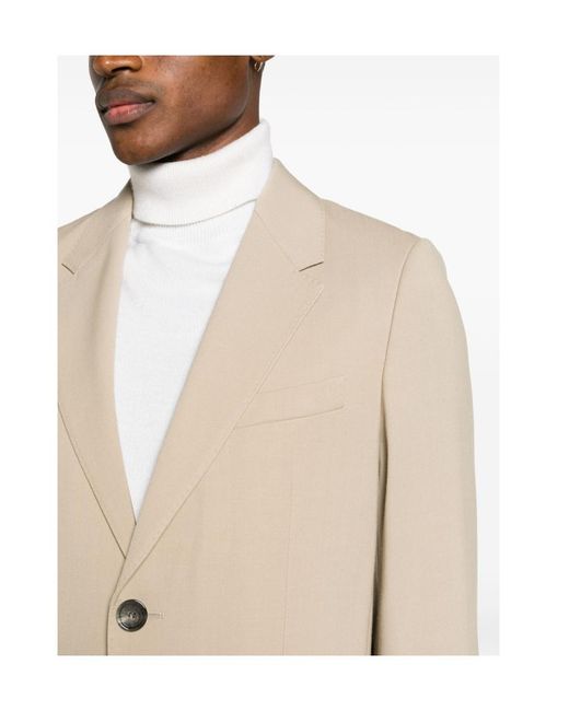 AMI Natural Single-Breasted Blazer for men