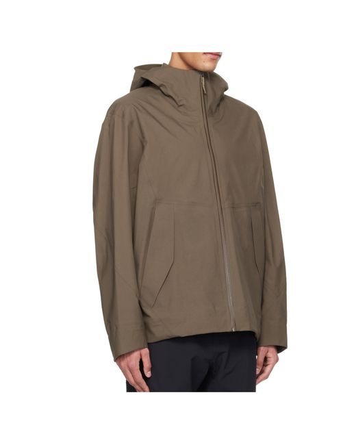 Veilance Brown Diode Zip Jacket for men