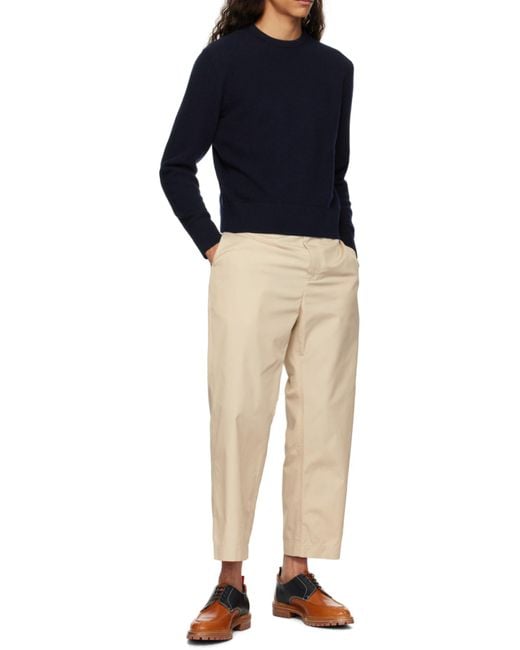 Thom Browne Blue Rwb Stripe V-Neck Knitted Cardigan for men