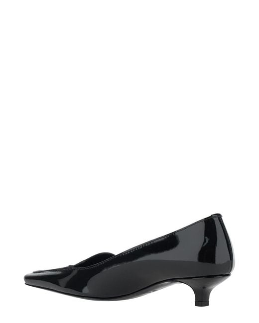 Totême Black Square-Toe High Heels