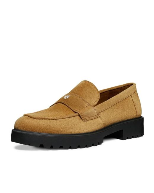 Tory Burch Brown Flat Loafers