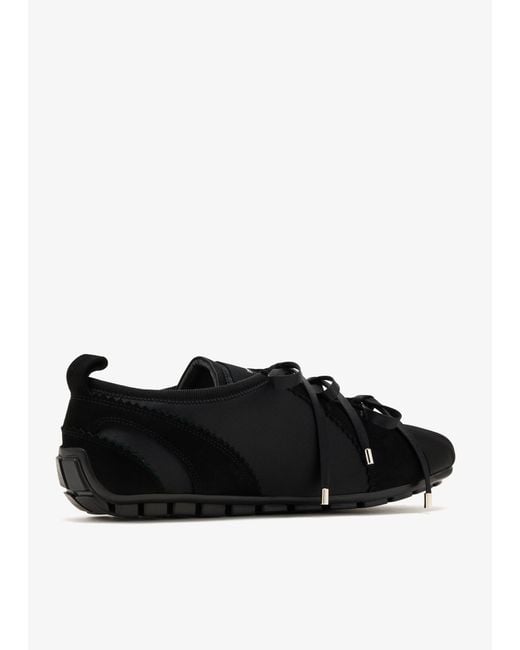 Simone Rocha Black Ballerina Grip Low-Top Sneakers