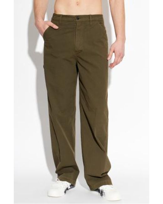 Dries Van Noten Green Pickerbys Straight-Leg Jeans for men