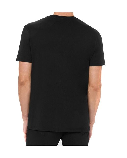 Moschino Black T-Shirt With Crew Neckline for men