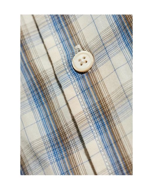 Samsøe & Samsøe Gray Checked-Pattern Shirt for men