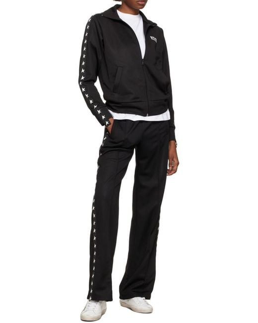 Golden Goose Deluxe Brand Black Star Tape Zipped Jacket
