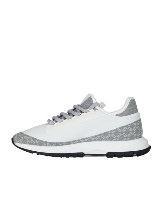 Givenchy White 'Spectre' Zip Sneakers for men