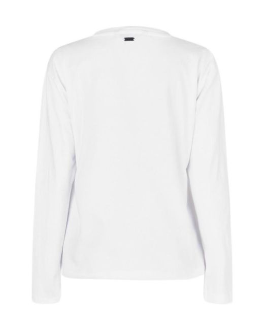 Barbour White Lavensdale Long-Sleeved T-Shirt