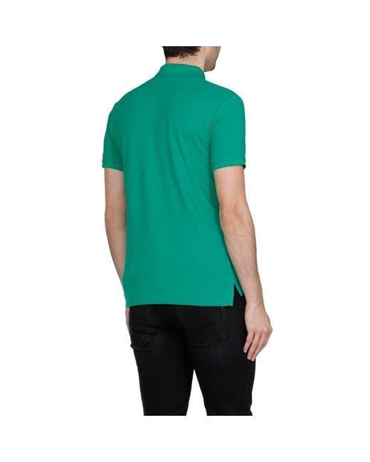 Ralph Lauren Green Polo Logo Embroidered Short-Sleeved Polo Shirt for men