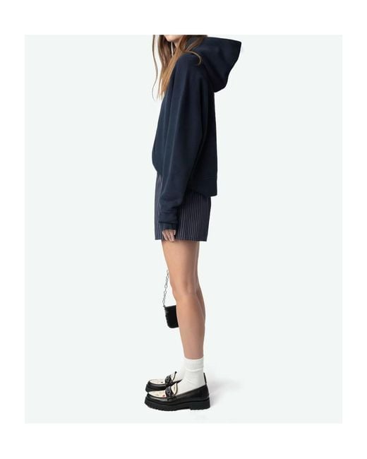 Zadig & Voltaire Blue Elastic Waist Shorts