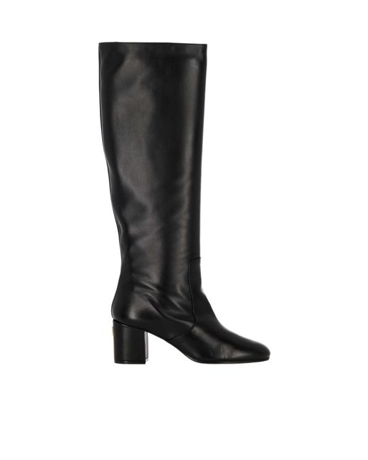 Via Roma 15 Black Round-Toe Boots
