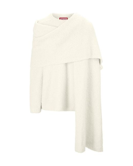 Staud White Long-Sleeved Sweater