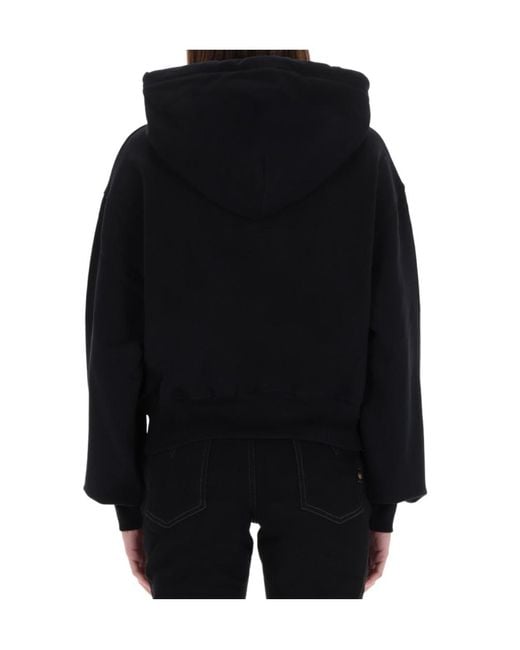 Versace Jeans Black Couture Baroque Logo Hoodie