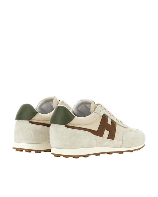 Hogan White Athletic Low-Top Sneakers for men