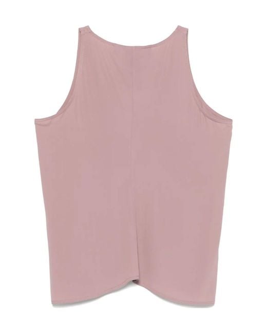 FEDERICA TOSI Pink Sleeveless V-Neck Top