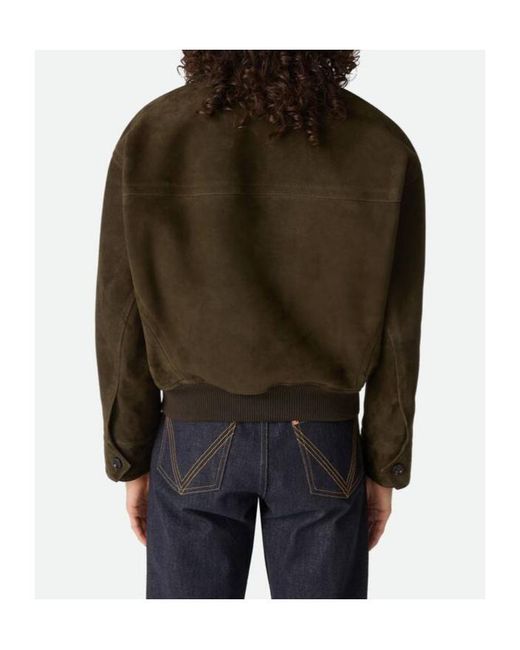 Bottega Veneta Brown Suede Leather Blouson