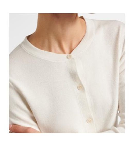 The Row White Knitted Cardigan