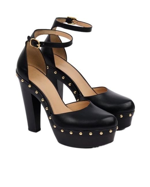 Chloé Black Chloé Lola Studded Playform Pumps