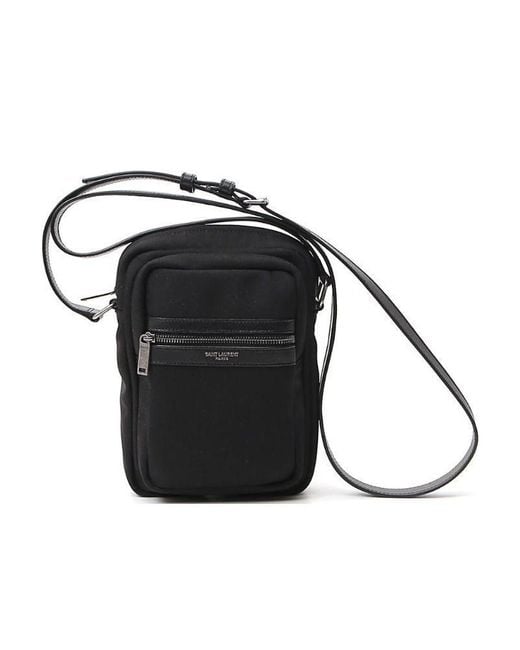 Saint Laurent Black Small Sid Shoulder Bag for men