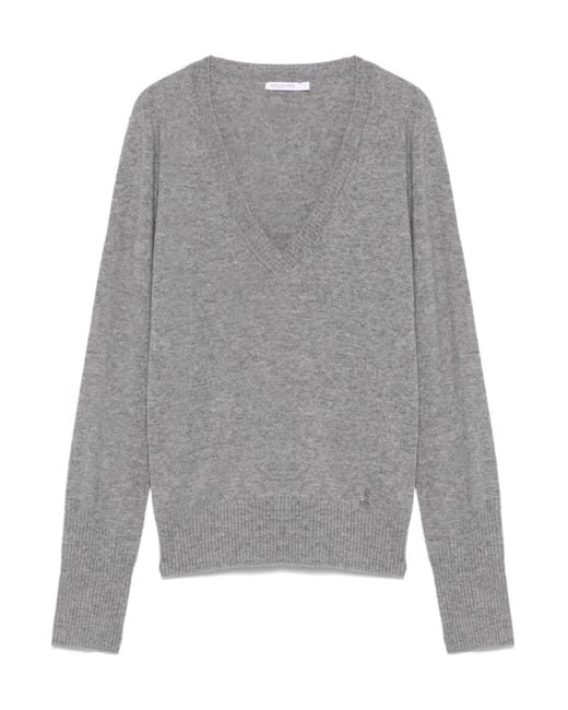 Patrizia Pepe Gray Cashmere Sweater