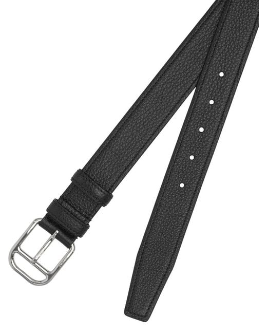 Prada White Buckle Detailed Belt for men