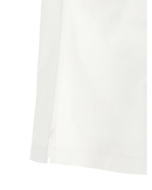 Zegna White Short-Sleeved Buttoned Polo Shirt for men