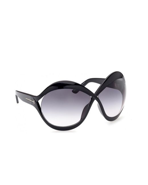 Tom Ford Blue Gradient-Effect Oversize-Frame Sunglasses