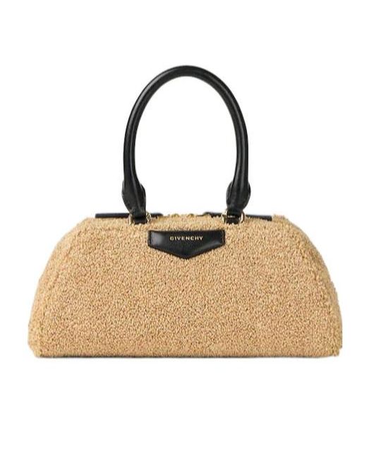 Givenchy Natural Antigona East-West Sponge-Effect Mini Bag