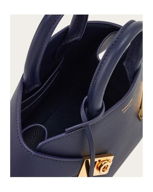 Ferragamo Blue Ferragamo Hug Mini Bag