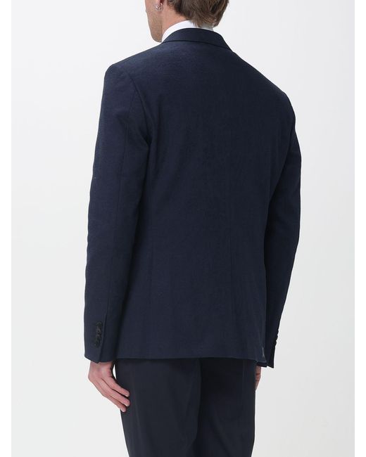 Etro Blue Single-Breasted Tailored Blazer for men