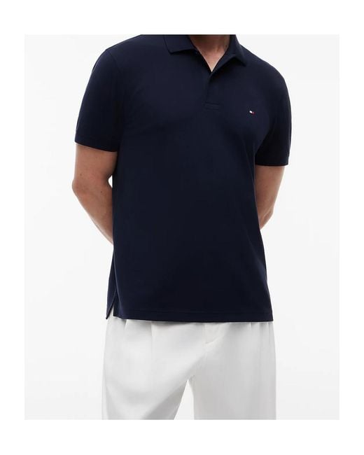 Tommy Hilfiger Blue Logo Polo Shirt for men