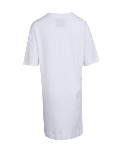 Moschino White Short-Sleeved T-Shirt Dress