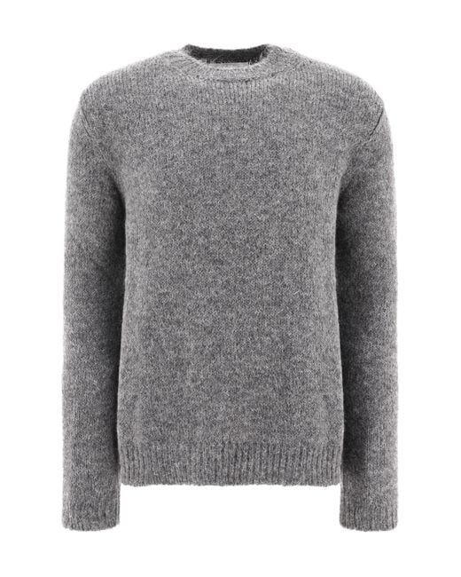 Jil Sander Gray Crewneck Long-Sleeved Jumper for men