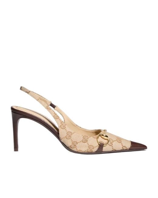 Gucci Metallic Donna Slingback Pump