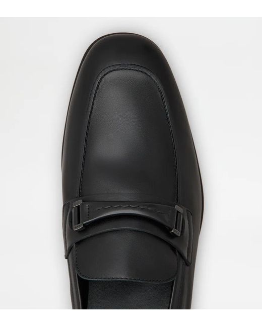 Tod's Black Penny-Bar Loafers for men