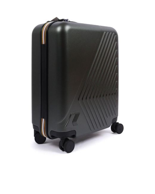 K-Way Black Eudoxie Logo Embossed Trolley for men