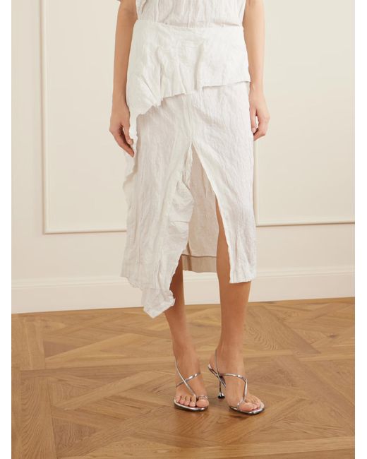 Proenza Schouler White Hansly Pleated Midi Skirt