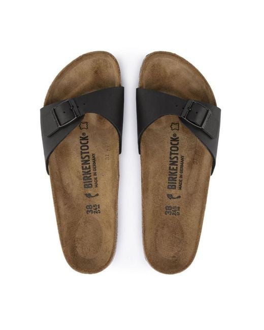 Birkenstock Brown Logo Slippers