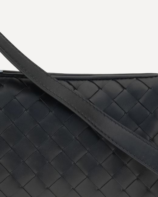 Bottega Veneta Black Traveler Phone Pouch for men