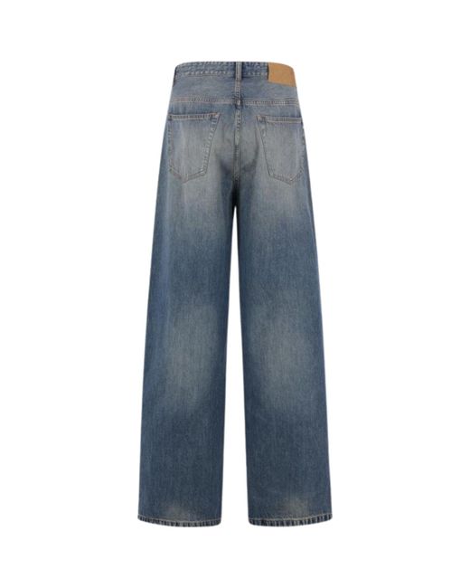 MM6 by Maison Margiela Blue Wide-Leg Jeans for men