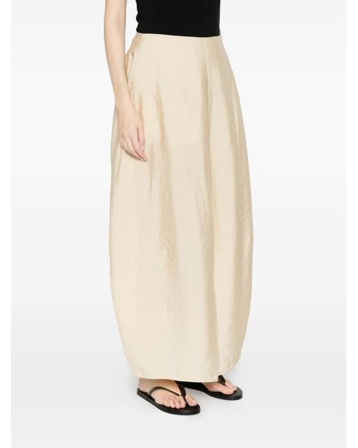 Totême Natural Totême Slit-Detailed Midi Skirt