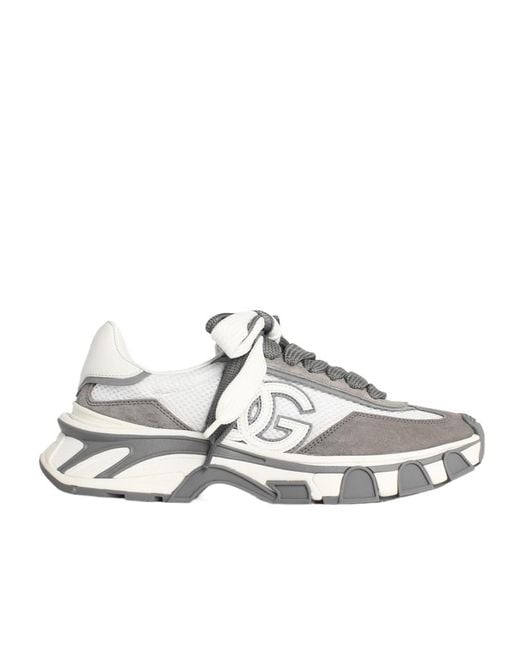Dolce & Gabbana Metallic Airmaster Dg Logo Patch Sneakers for men