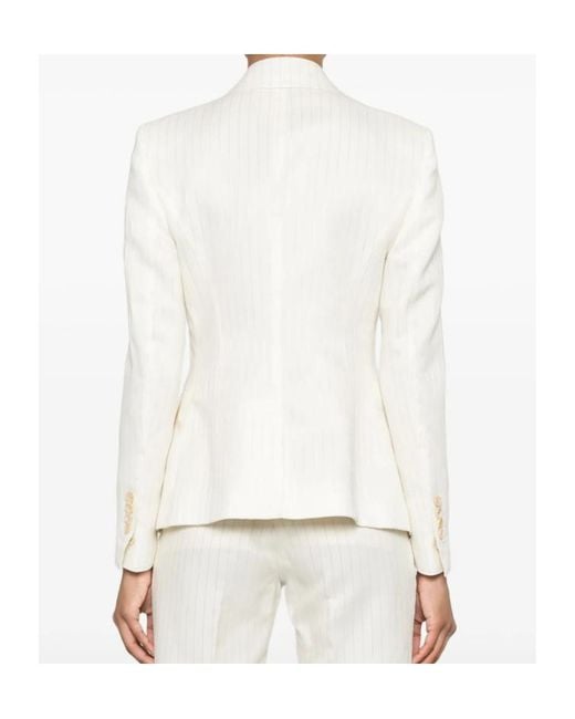 Tom Ford White Long-Sleeved Suit Jacket