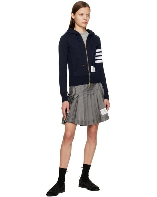 Thom Browne Gray Logo Patch Crewneck T-Shirt